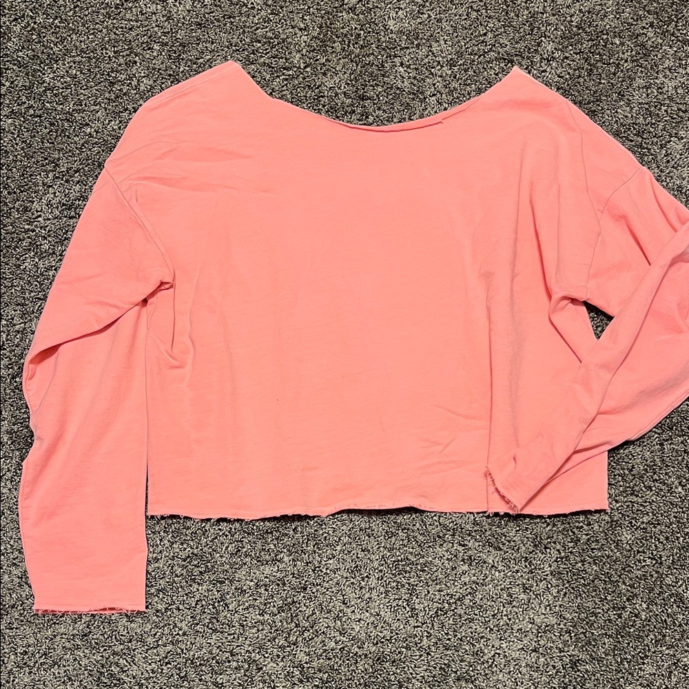 Womens ‘A new day’ oversized off the shoulder top